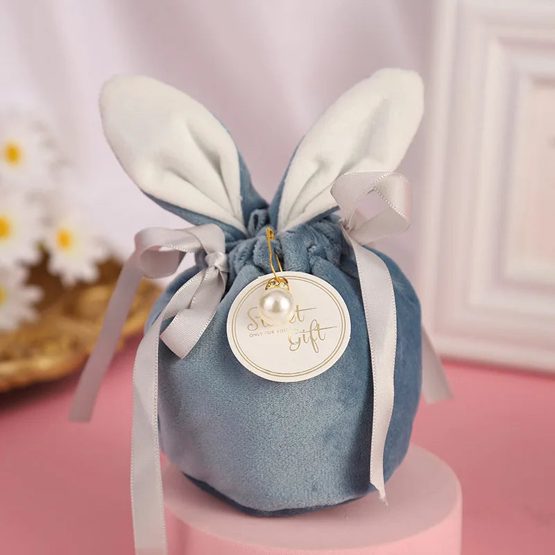 Cloth Easter Bags Cute Bunny Gift Packing Bags Wholesale Rabbit Chocolate Candy Bags Wedding Birthday Party Decoration 2025 New