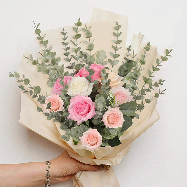10pcs Artificial Eucalyptus Leaves