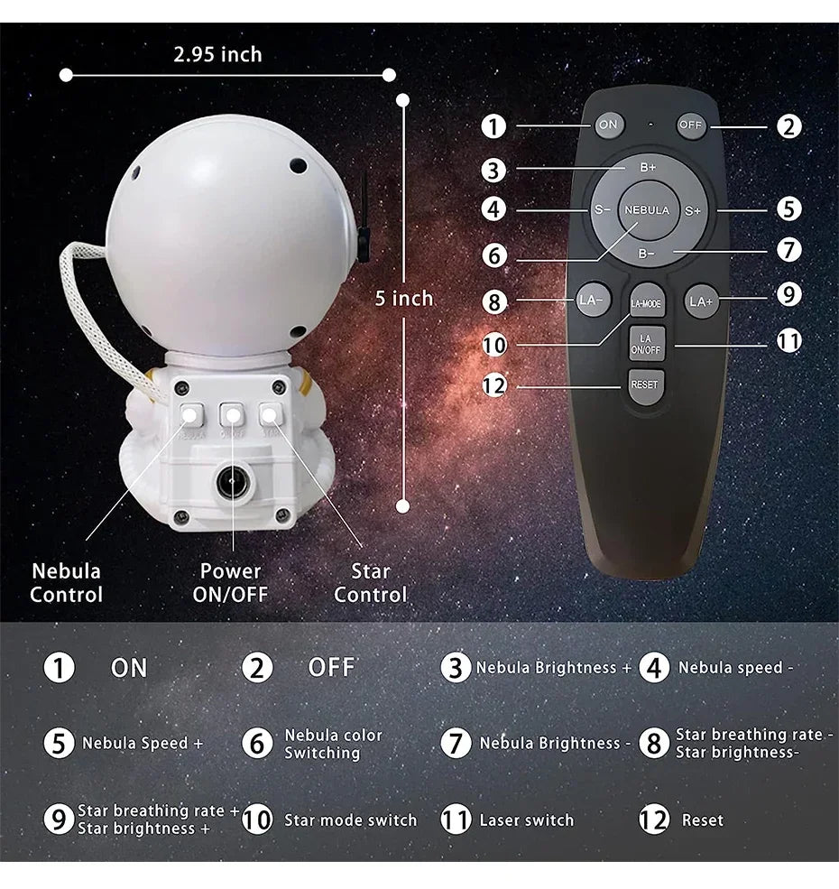 Starry Sky Astronaut Ambient Light
