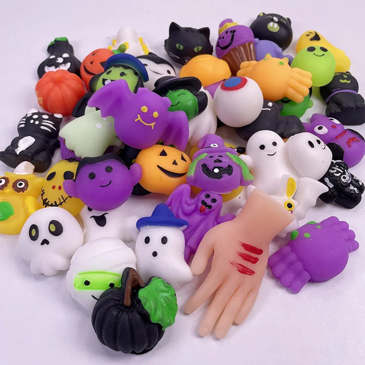 30pcs Kawaii Squishies Mochi Toys For Kids Squeeze Halloween Christmas Easter Birthday Gifts Party Favors Prizes