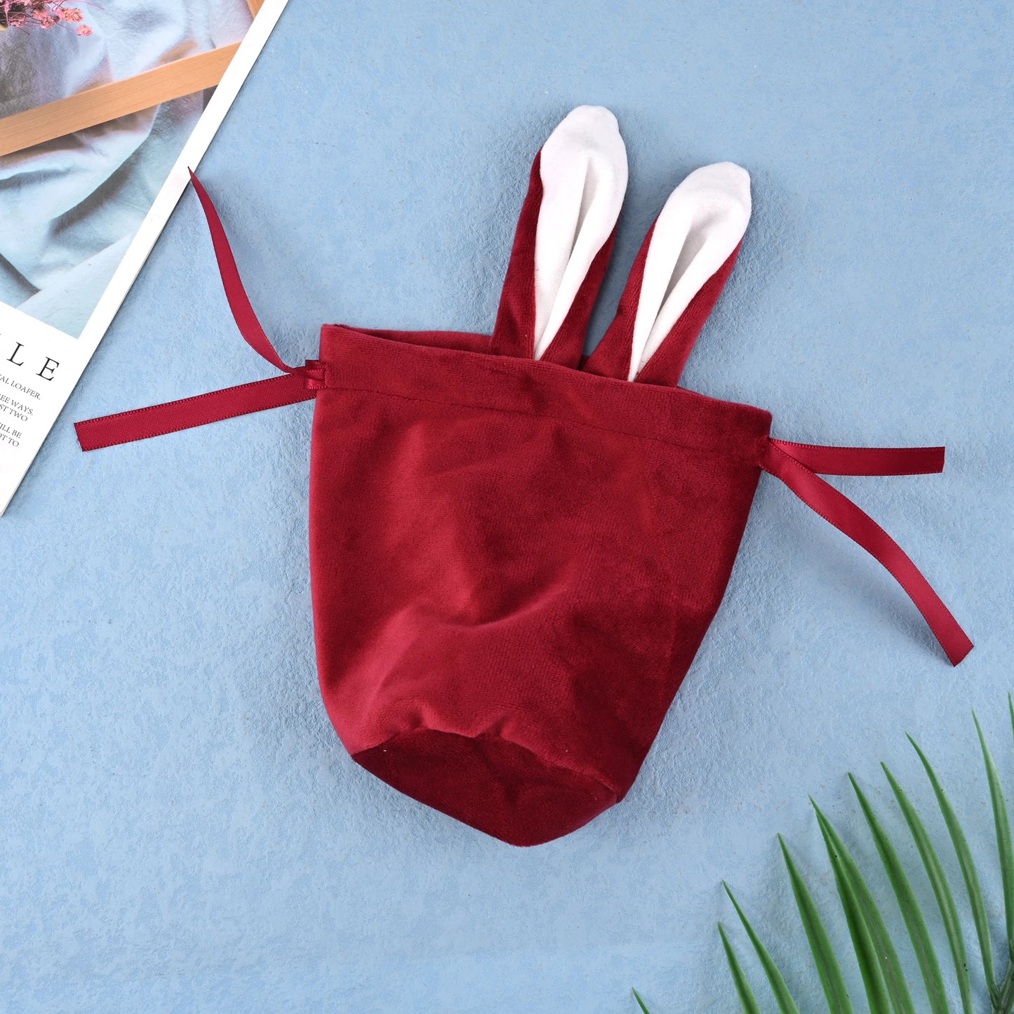 Easter Candy Bag Chocolate Bags Cloth Pouch Cute Bunny Gift Packing Bags Ears Design Birthday Wedding Party Jewelry Organizer