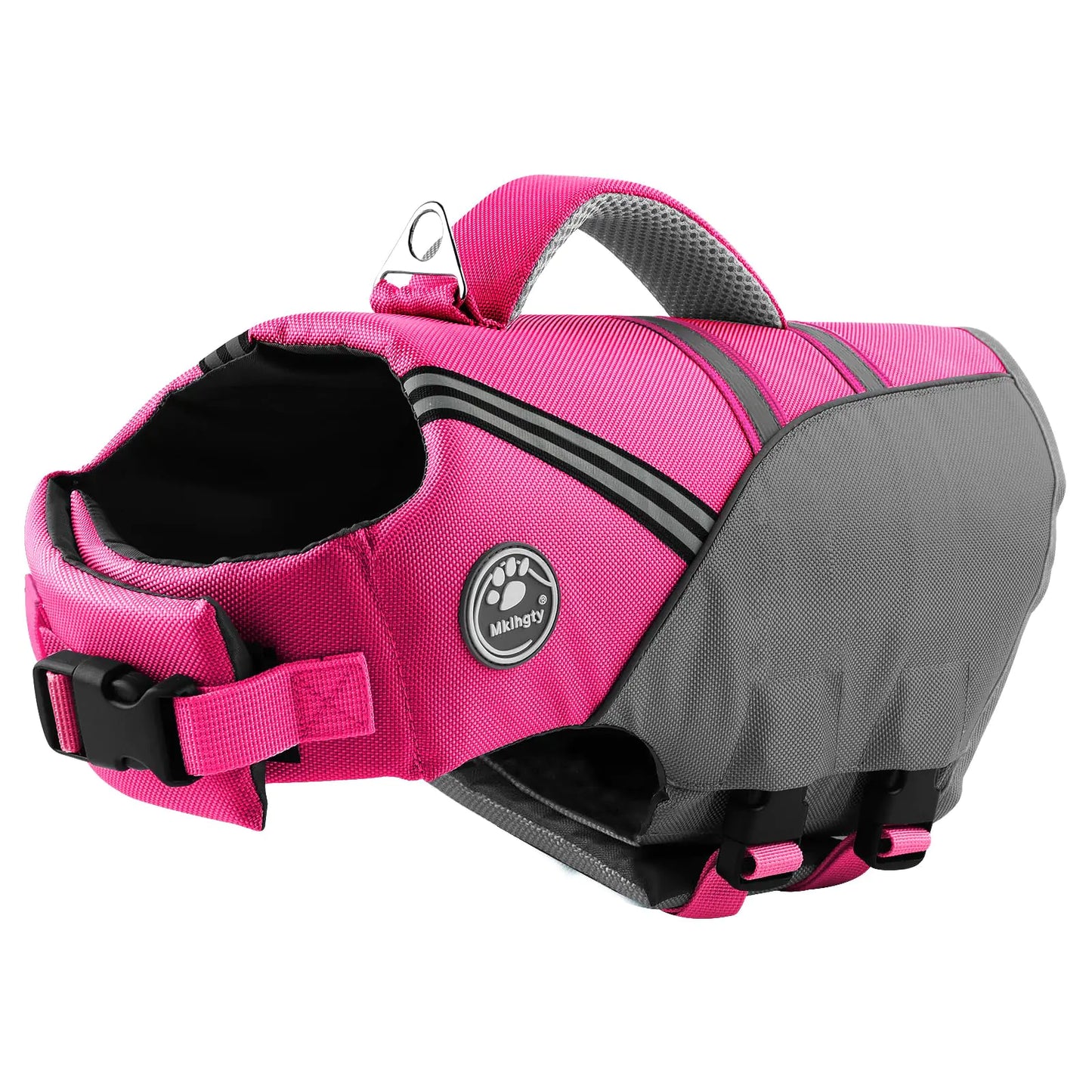 Mklhgty Dog Life Jacket Reflective Adjustable Dog Life Vest for Swimming and Boating Ripstop Pet Safety Vest with Rescue Handle High Buoyancy Dog Life Preserver for Small Medium Large Dogs
