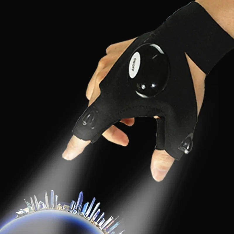 Luminous Fingerless Outdoor Glove