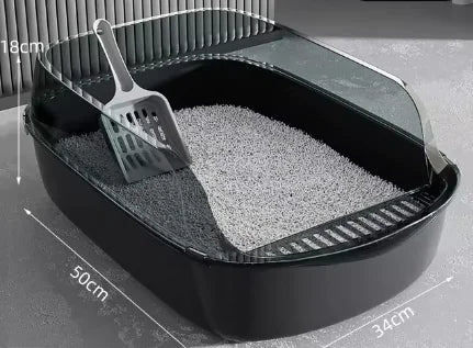 Anti-Splash Cat Litter Box