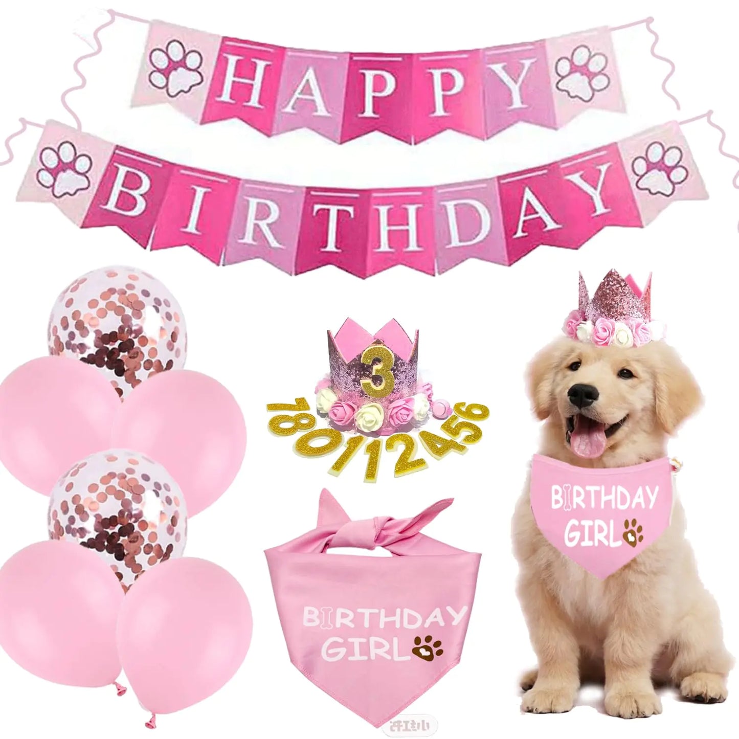 Pink Pooch Birthday Bash Kit