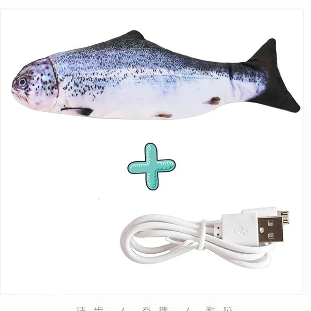 Cat Interactive Electric Floppy Toy Fish